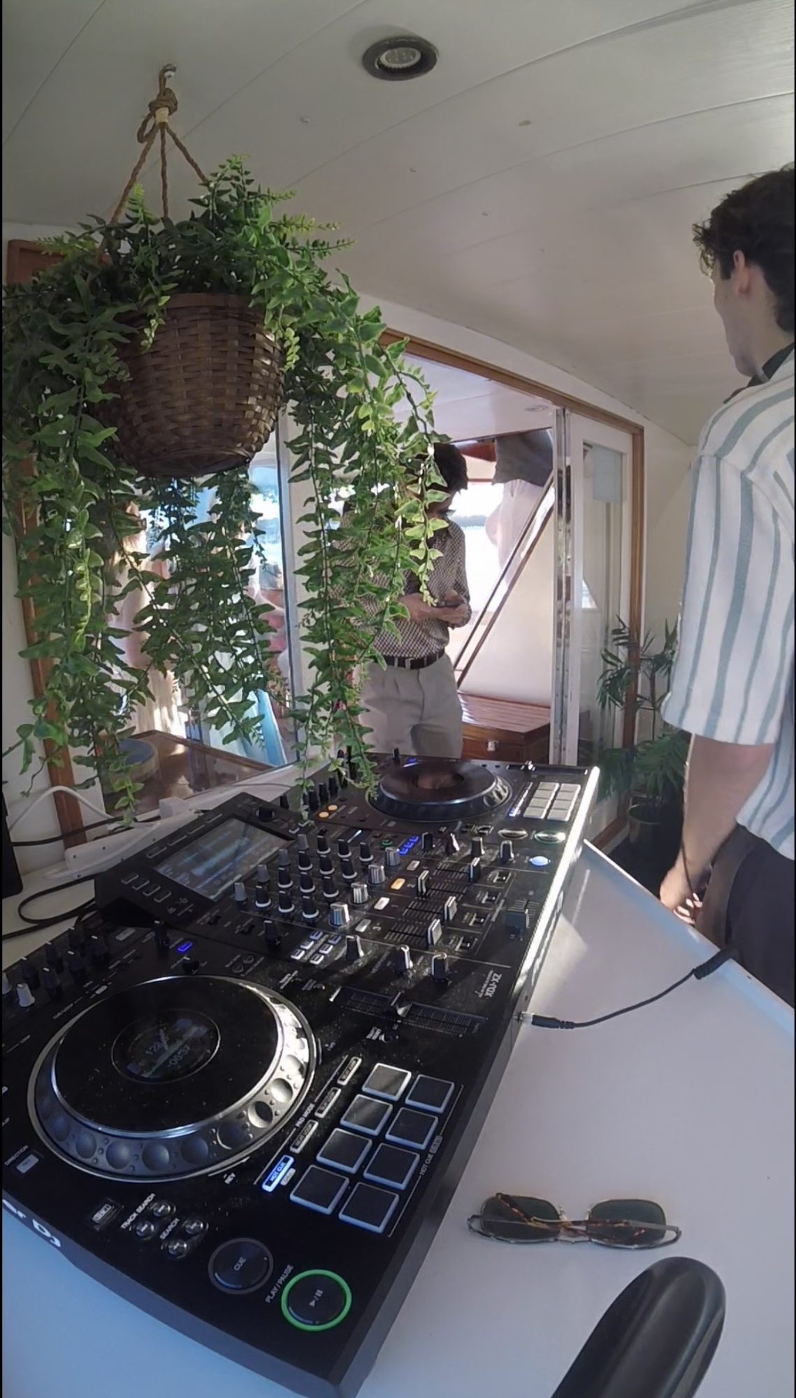 Pioneer DJ-XZ set up on a yacht in daylight